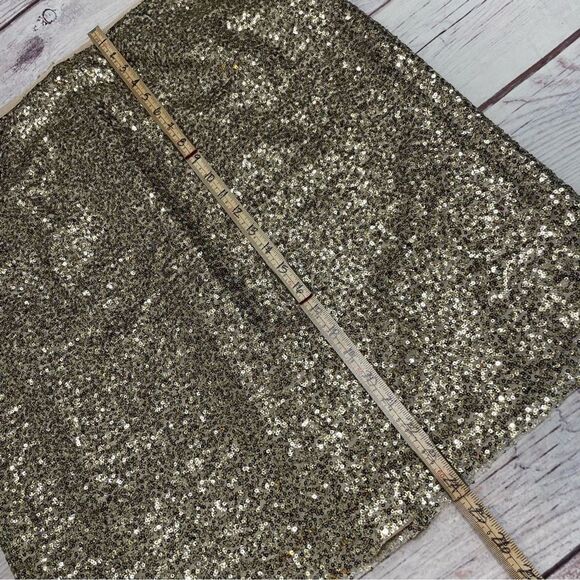 Chico’s Sequin Pencil Stephanie Skirt Gold New Size 3 = XL - Picture 4 of 8